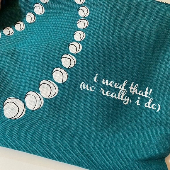 Charming I Need That No Really I Do Teal Makeup Bag Pouch - Picture 3 of 10